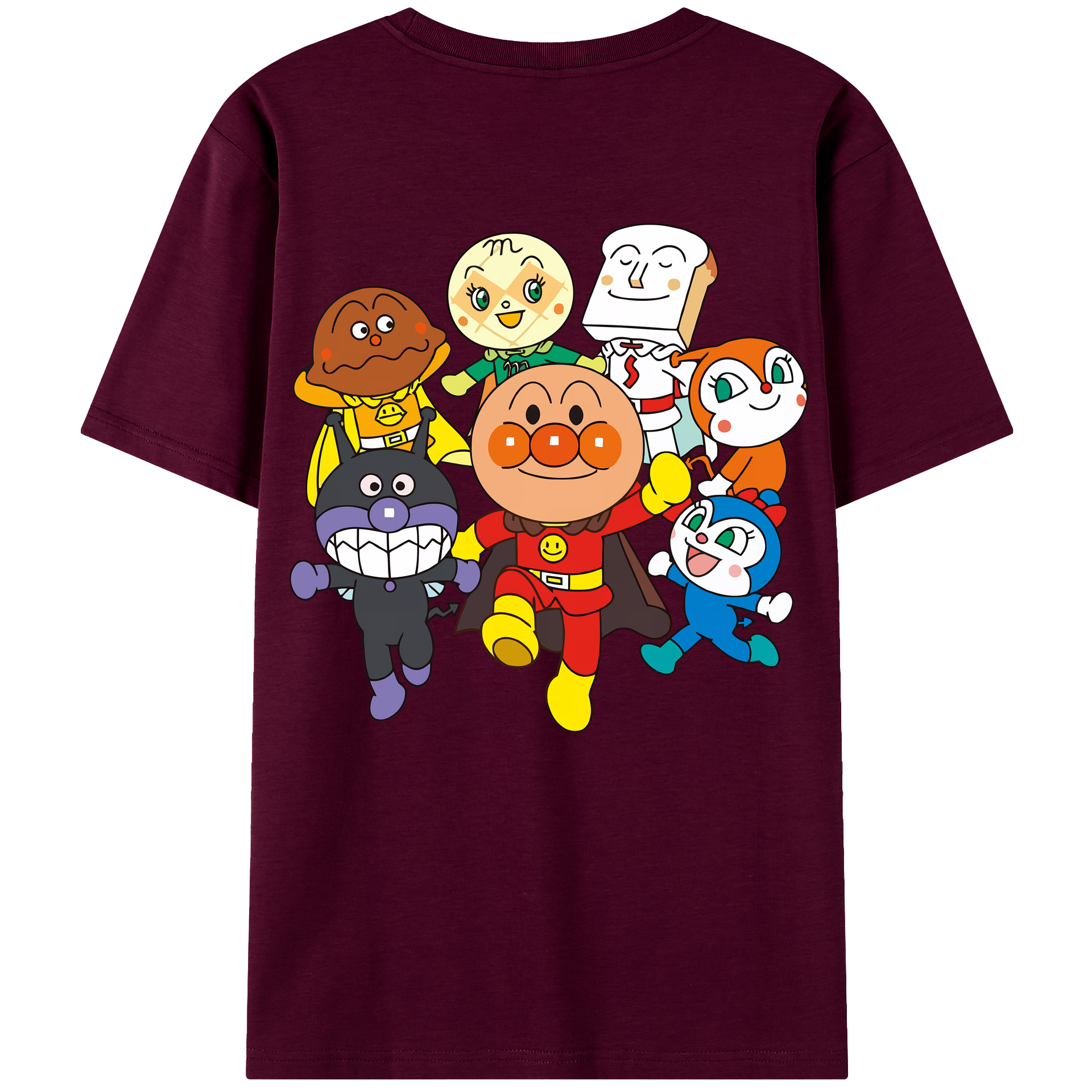 （画像用） アンパンマン Anpanman レディース半袖Tシャツ(バックプリント)